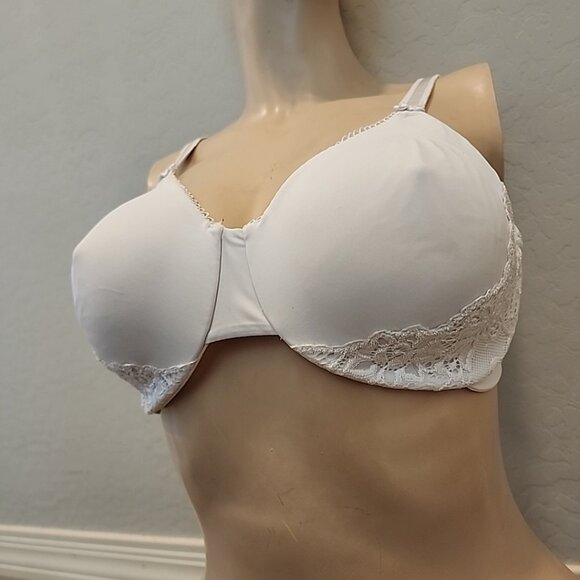 Olga Bra 40C White Underwire Unlined 35063 - Picture 2 of 4